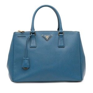 Pre-Loved Prada Medium Saffiano Lux Galleria Double Zip Satchel